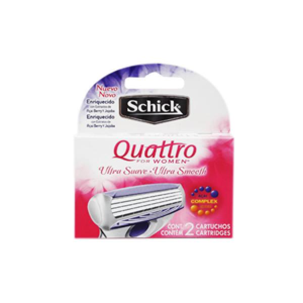 Cartucho Quattro For Women Untra Smooth P&p C/2 Pz 