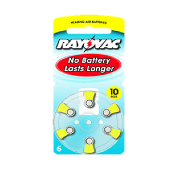 Rayovac auditiva 10 c/6 Pza